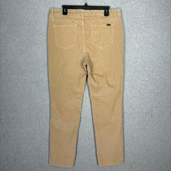 LL Bean Corduroy Pant Size 16 Tan Favorite Fit Stretch Academia Neutral Heritage - Picture 8 of 13